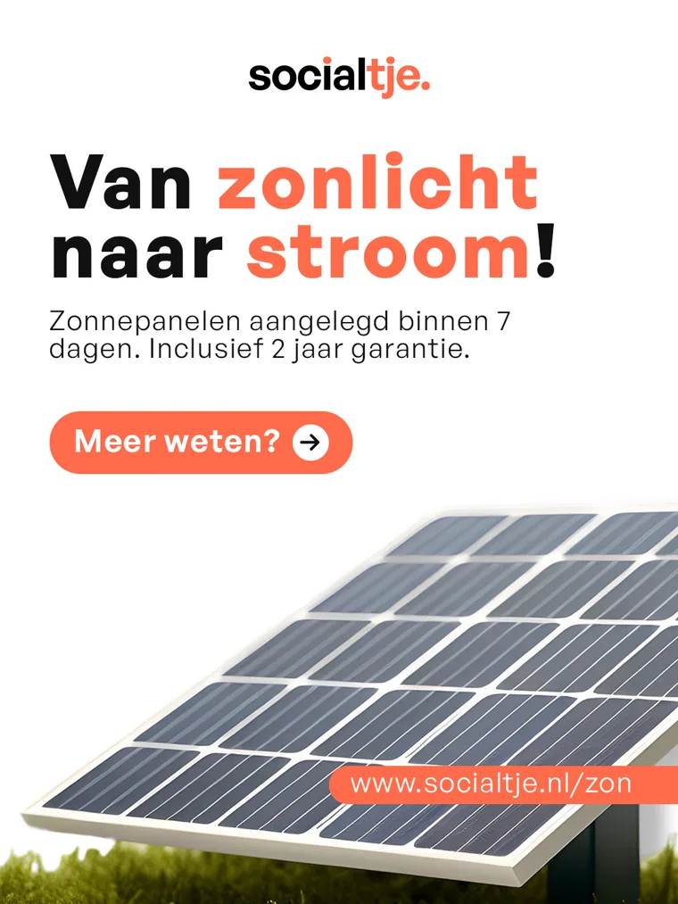 Post gemaakt met socialtje voor een installateur: van zonlicht naar stroom, binnen 7 dagen aangelegd